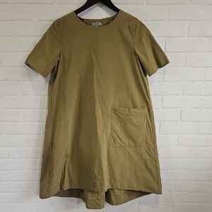 COS Olive Short Sleeve Mini Dress